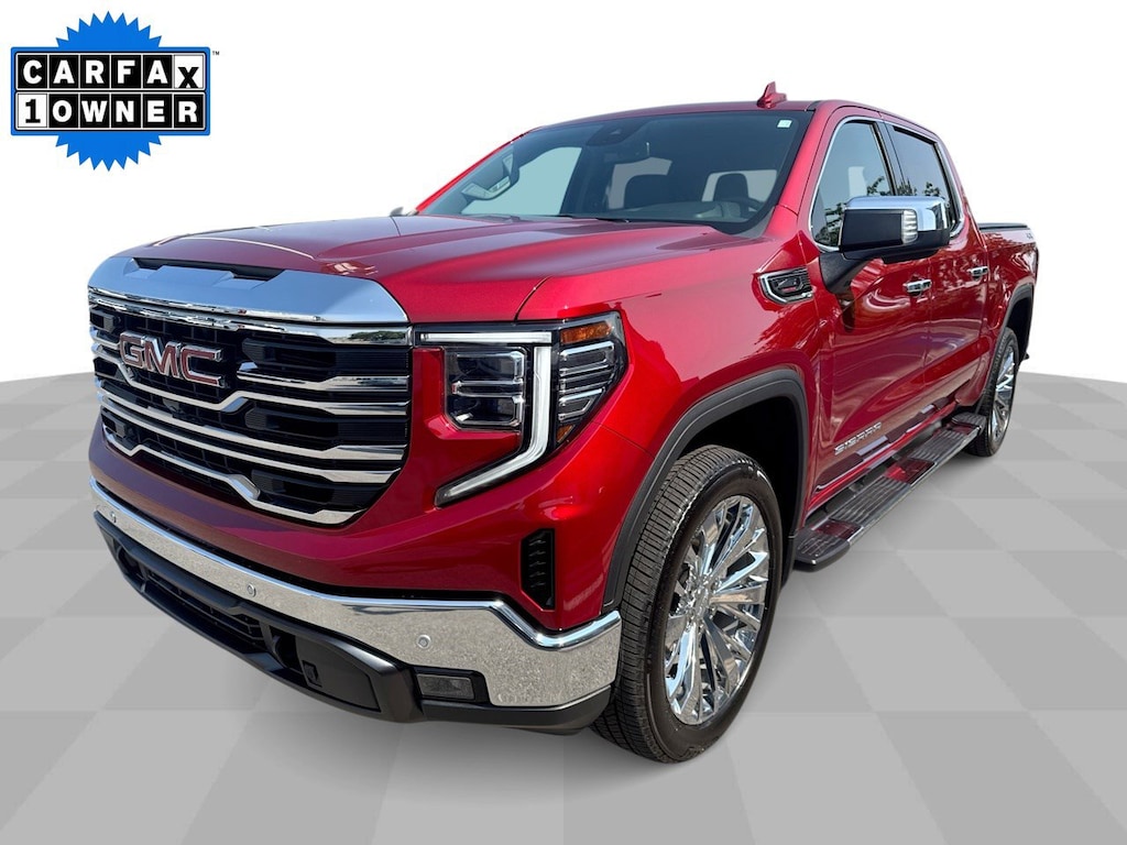 Used 2023 GMC Sierra 1500 SLT 4WD Crew Duramax w/ 22s w/ Premium+ Pkg & Moon Truck Crew Cab