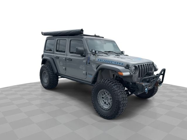 Used 2021 Jeep Wrangler Unlimited Rubicon 4XE with VIN 1C4JJXR61MW760149 for sale in Perrysburg, OH