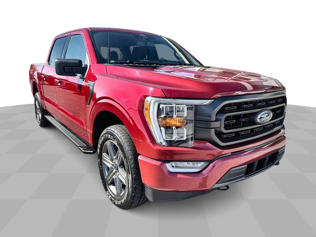 Used 2022 Ford F-150 XLT 4WD Crew w/ Sport Appearance & Trailer Tow Pkg Truck SuperCrew Cab