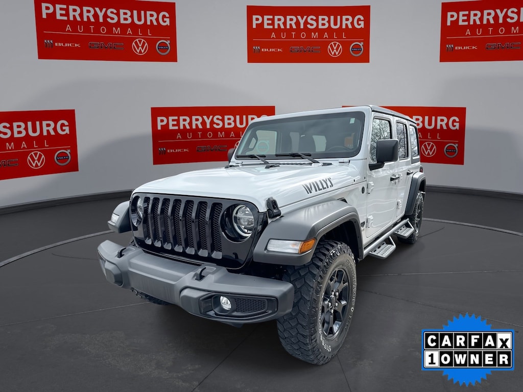 Used 2021 Jeep Wrangler Unlimited Willys 4WD w/ Technology Pkg SUV