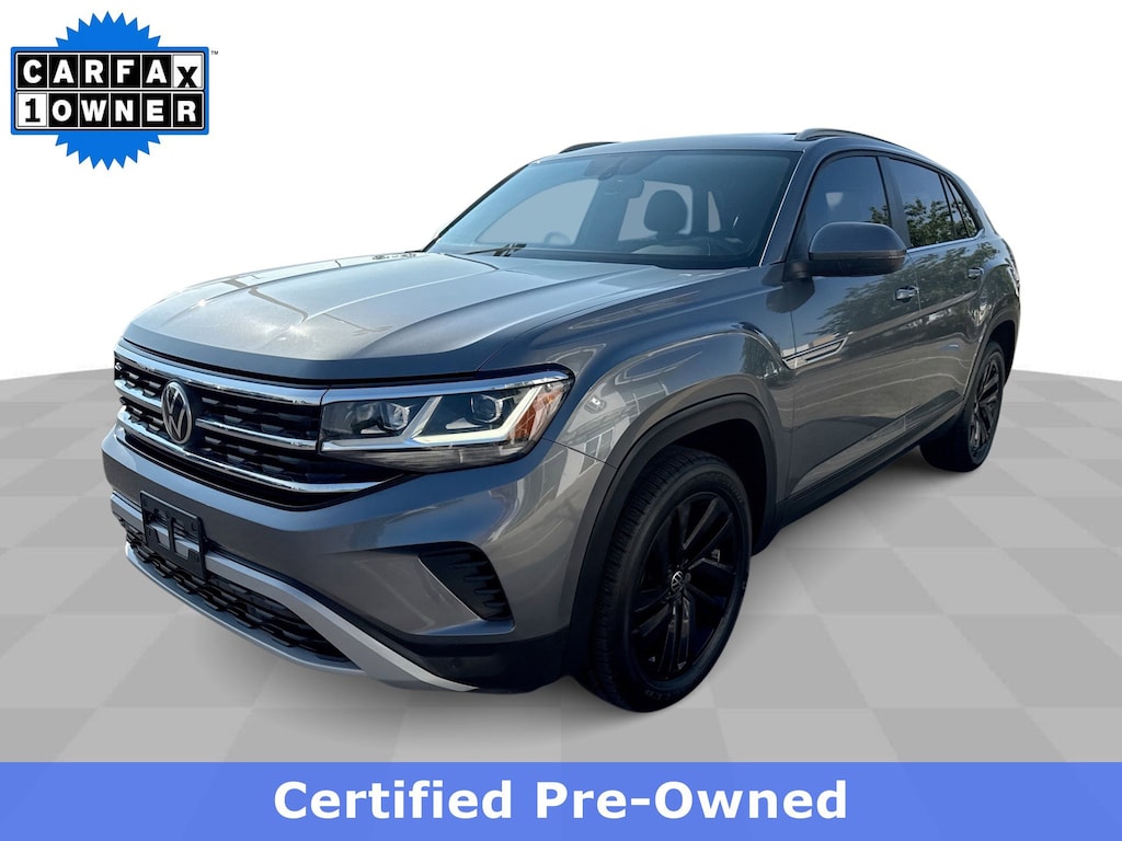 Used 2022 Volkswagen Atlas Cross Sport V6 SE 4Motion w/ Technology & Panoramic Moon SUV