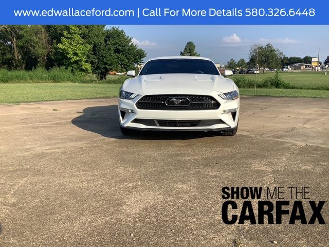Used 2021 Ford Mustang EcoBoost Premium with VIN 1FA6P8TH3M5110335 for sale in Hugo, OK