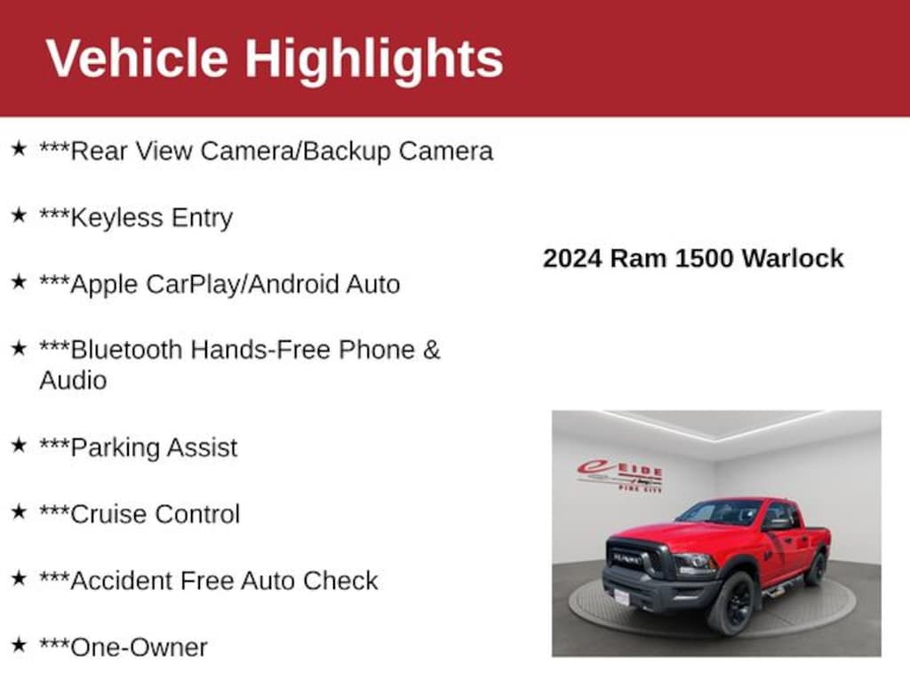 Used 2024 Ram 1500 Classic Warlock Truck Quad Cab