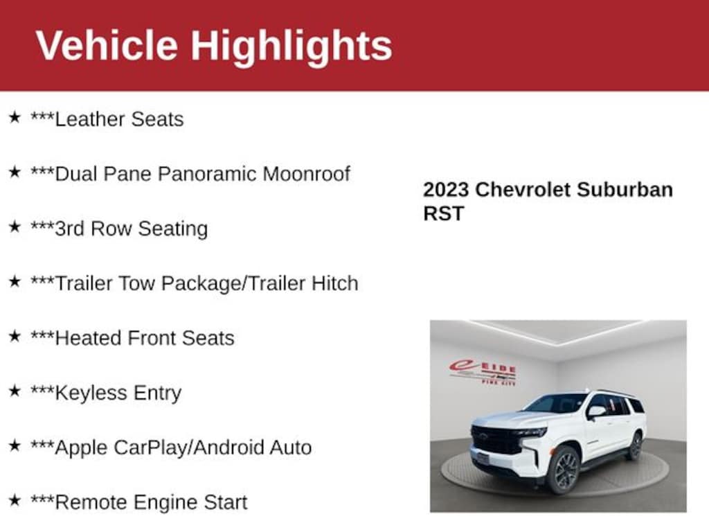 Used 2023 Chevrolet Suburban RST SUV