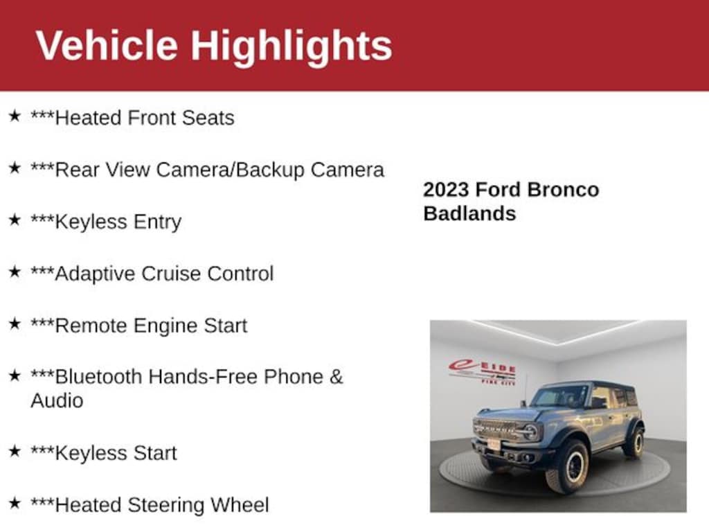 Used 2023 Ford Bronco Badlands SUV