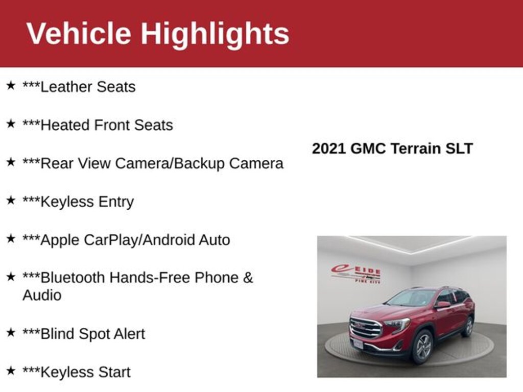 Used 2021 GMC Terrain SLT SUV