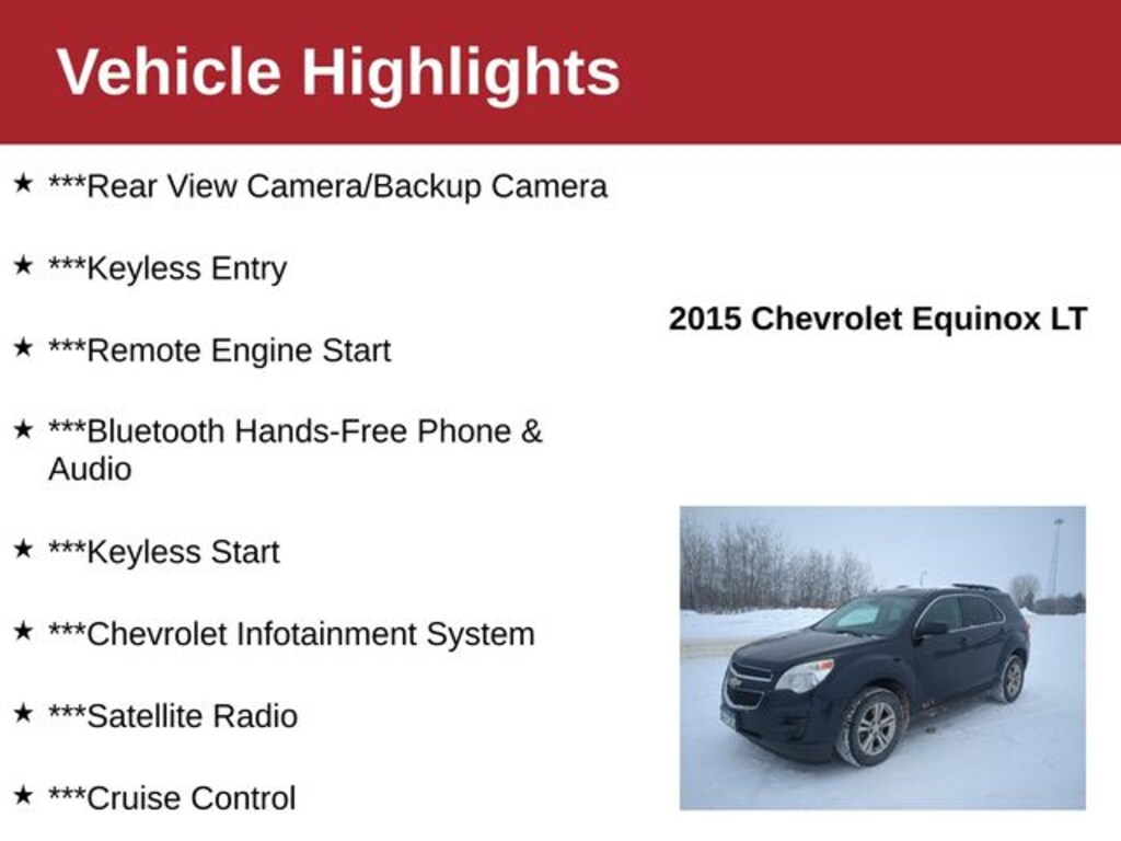 Used 2015 Chevrolet Equinox LT SUV