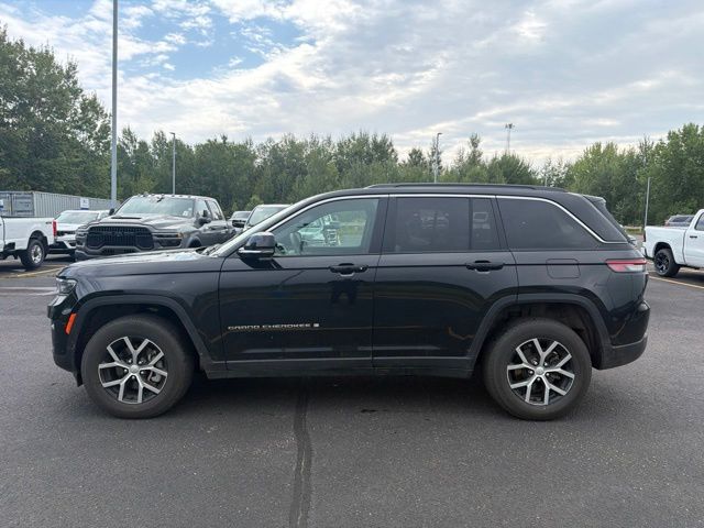 Used 2025 Jeep Grand Cherokee Limited with VIN 1C4RJHBG8SC328989 for sale in Pine City, Minnesota