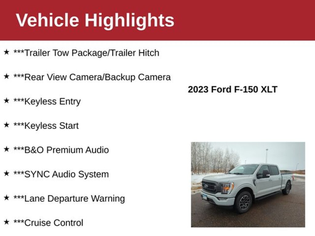 Used 2023 Ford F-150 XLT Truck SuperCrew Cab