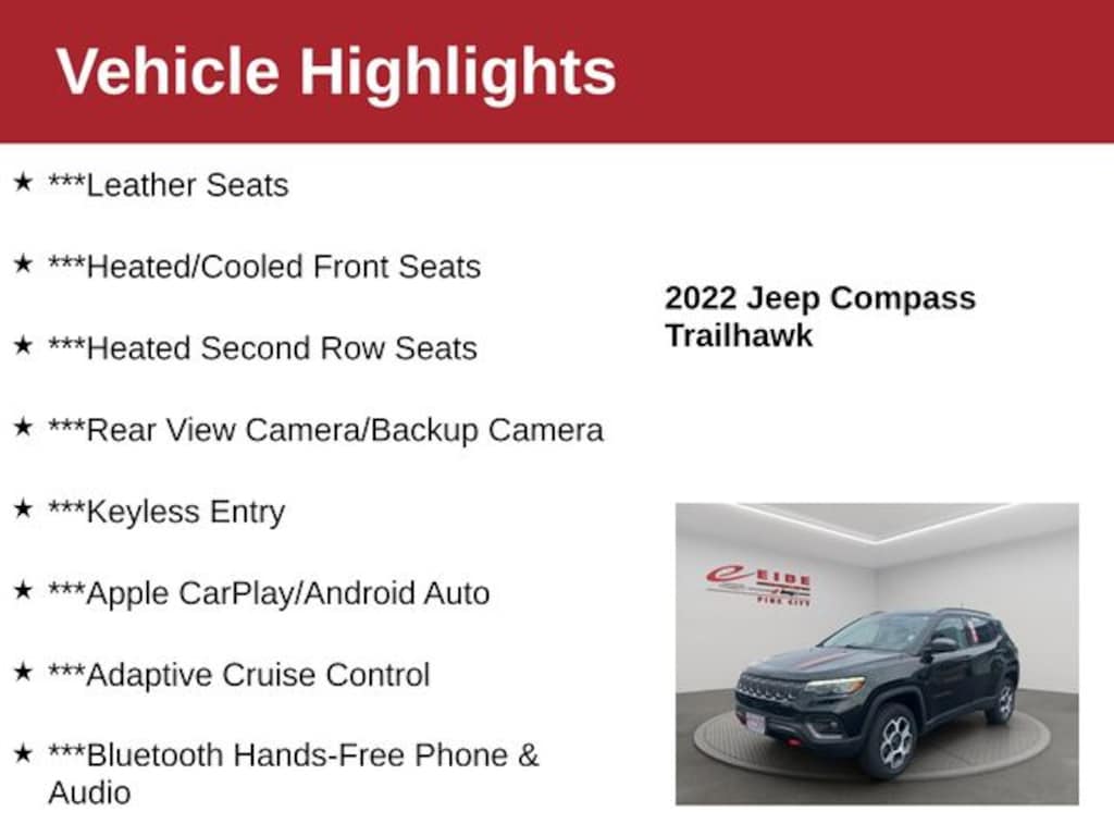 Used 2022 Jeep Compass Trailhawk SUV
