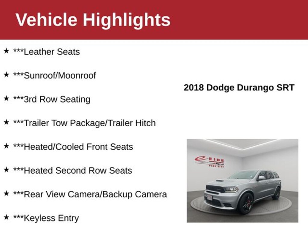 Used 2018 Dodge Durango SRT SUV
