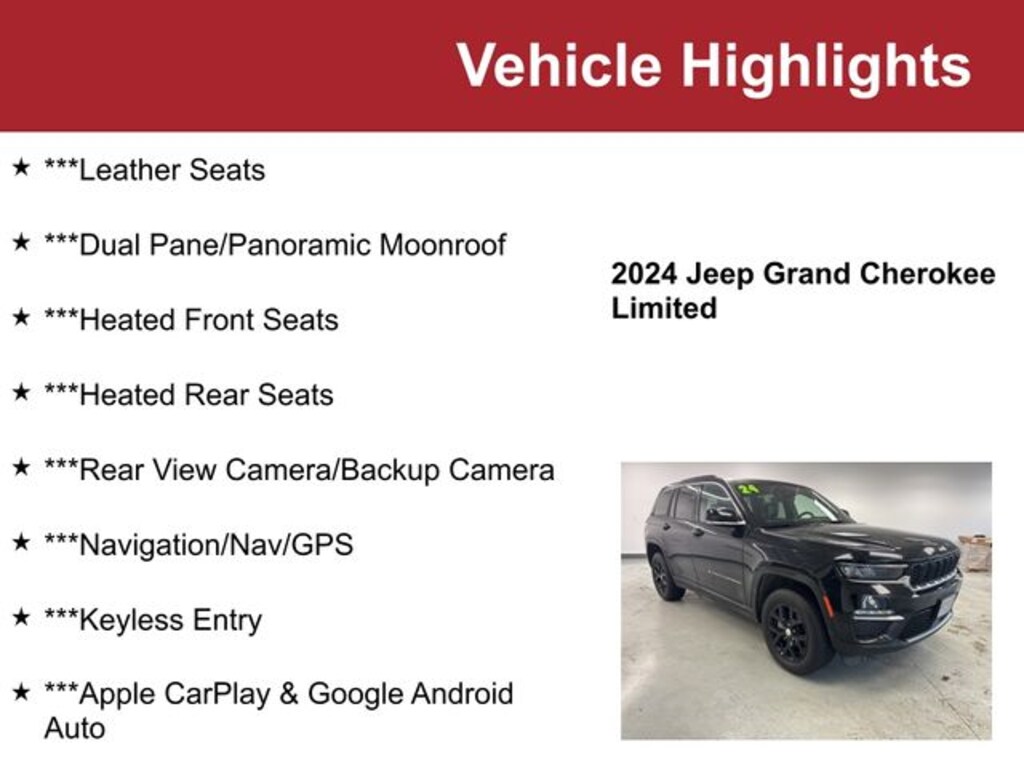 Used 2024 Jeep Grand Cherokee Limited SUV