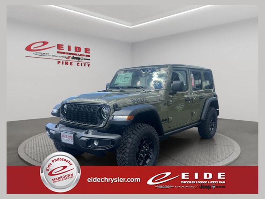 New 2026 Jeep Wrangler 4-Door Willys 4x4 Sport Utility