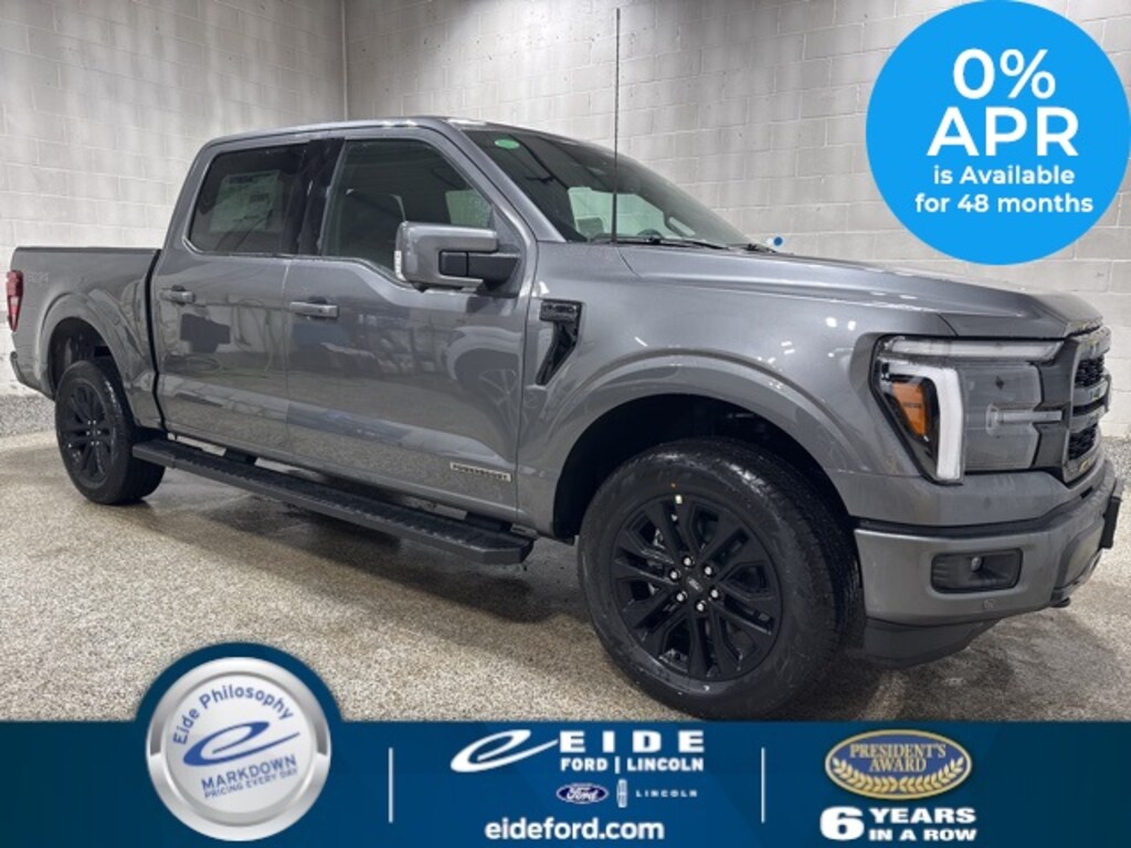 New 2025 Ford F-150 Lariat Black Appearance Truck SuperCrew Cab