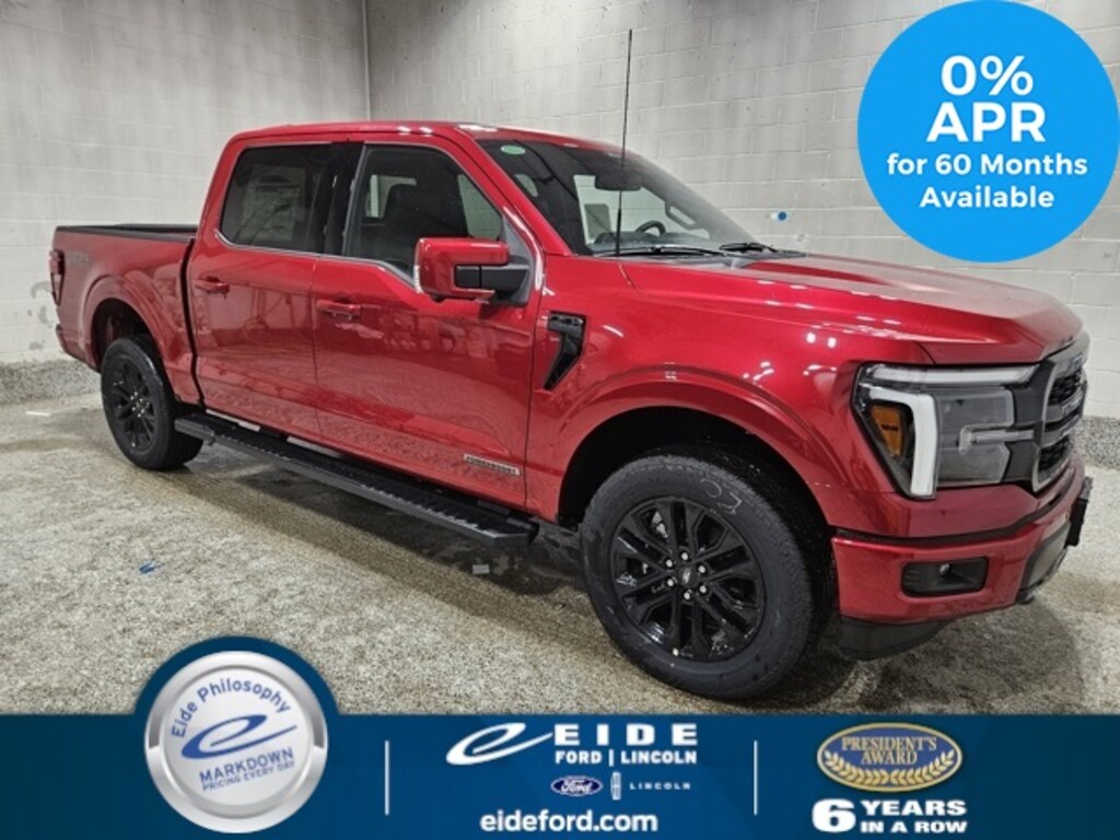 New 2025 Ford F-150 Lariat Black Appearance Truck SuperCrew Cab