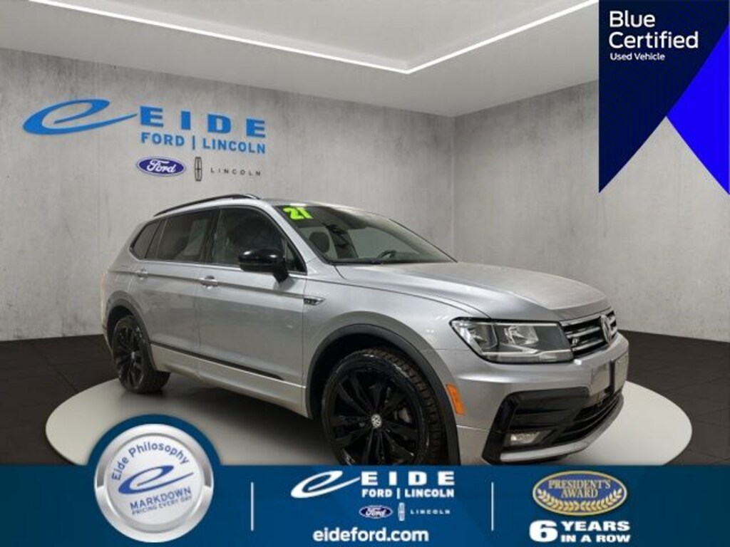 Certified 2021 Volkswagen Tiguan 2.0T SE R-Line Black SUV