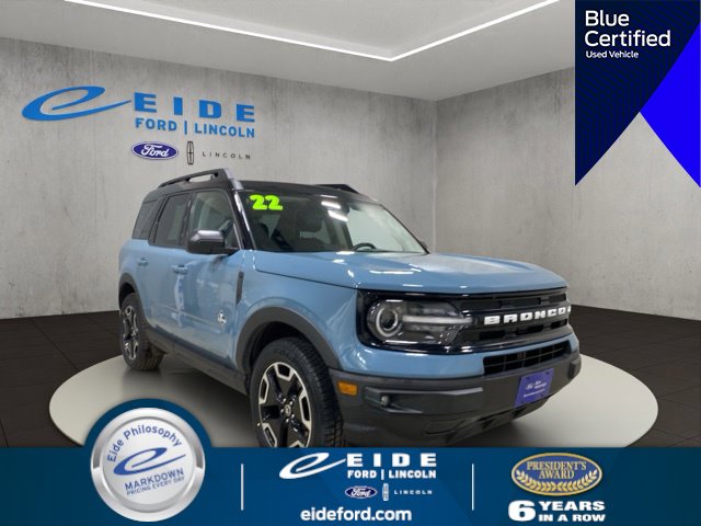 Certified 2022 Ford Bronco Sport Outer Banks SUV