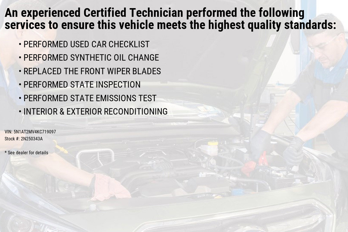 Certified 2019 Nissan Rogue SV with VIN 5N1AT2MV4KC719097 for sale in Wernersville, PA