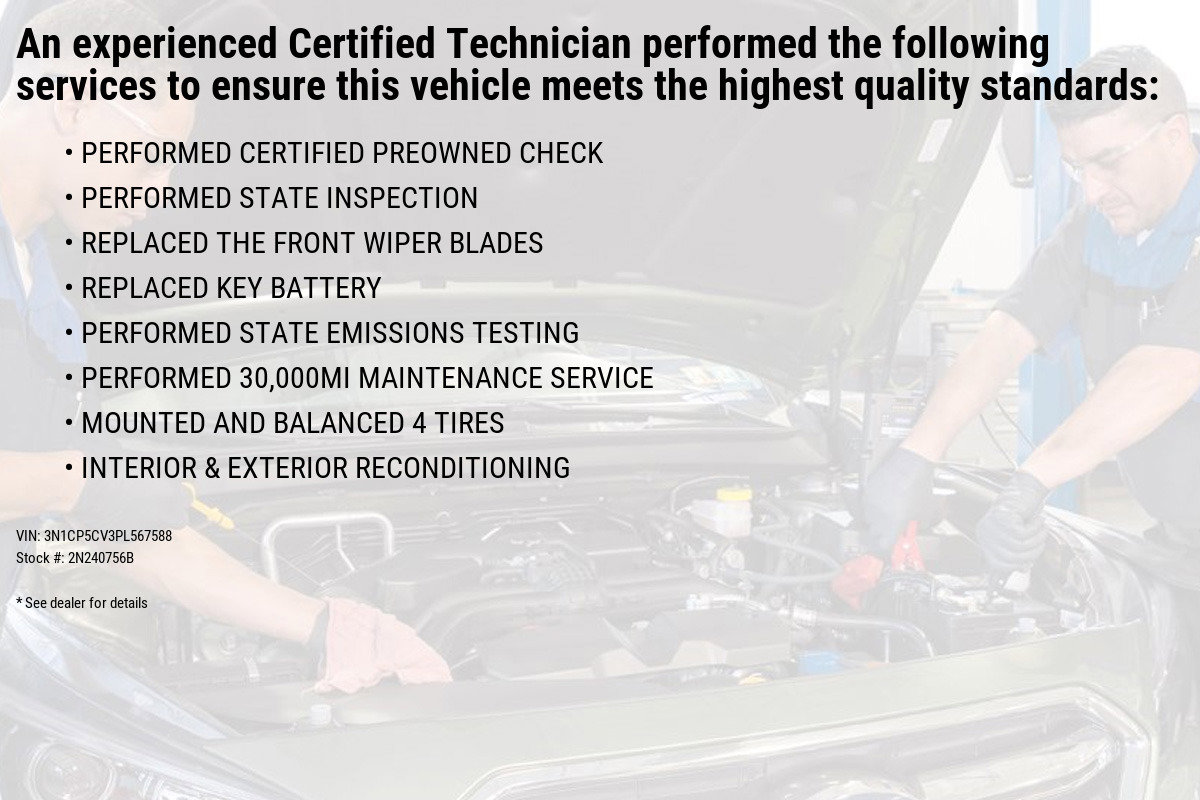Certified 2023 Nissan Kicks SV with VIN 3N1CP5CV3PL567588 for sale in Wernersville, PA