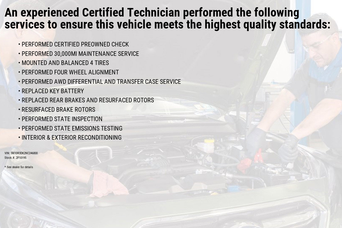 Certified 2022 Nissan Pathfinder Platinum with VIN 5N1DR3DK2NC246800 for sale in Wernersville, PA