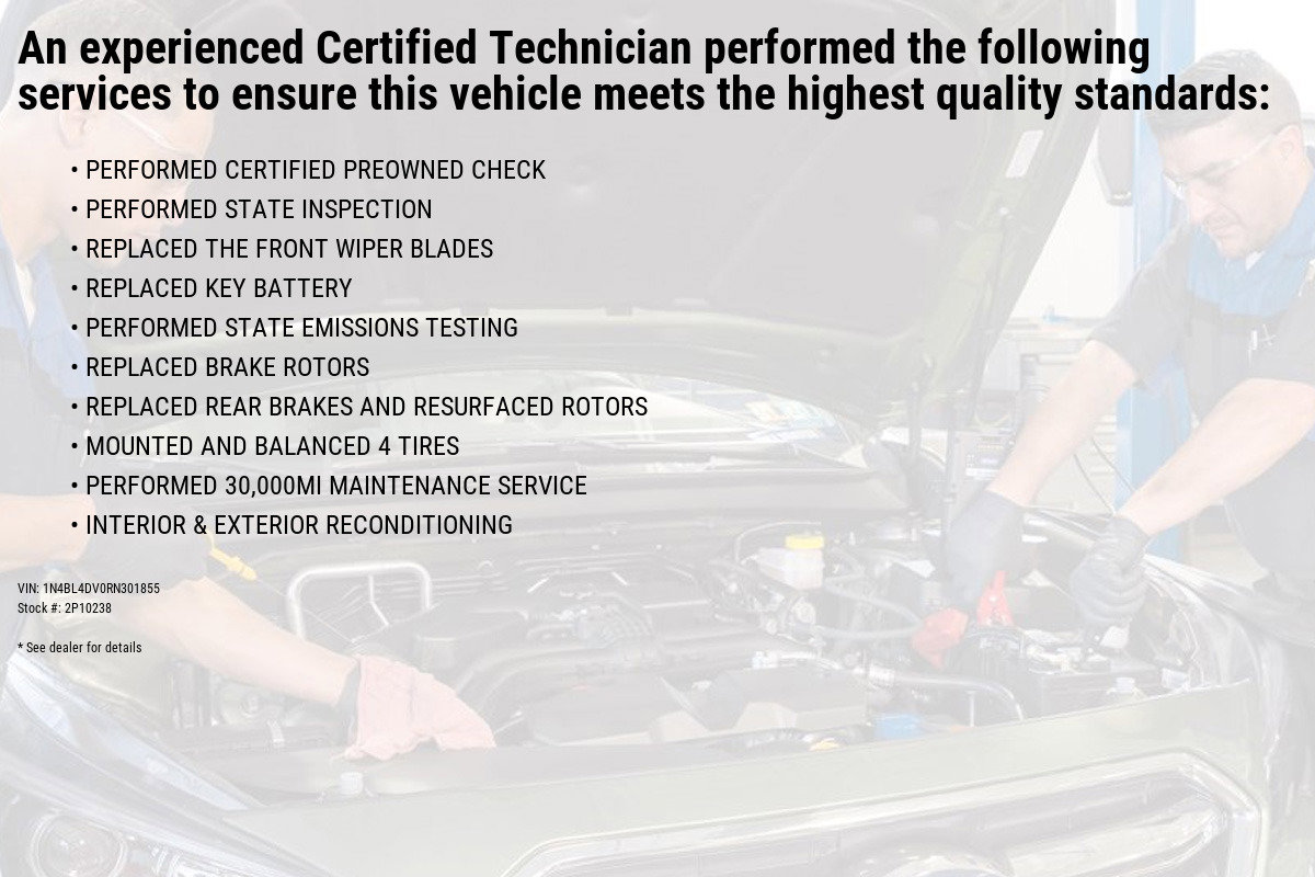 Certified 2024 Nissan Altima SV with VIN 1N4BL4DV0RN301855 for sale in Wernersville, PA