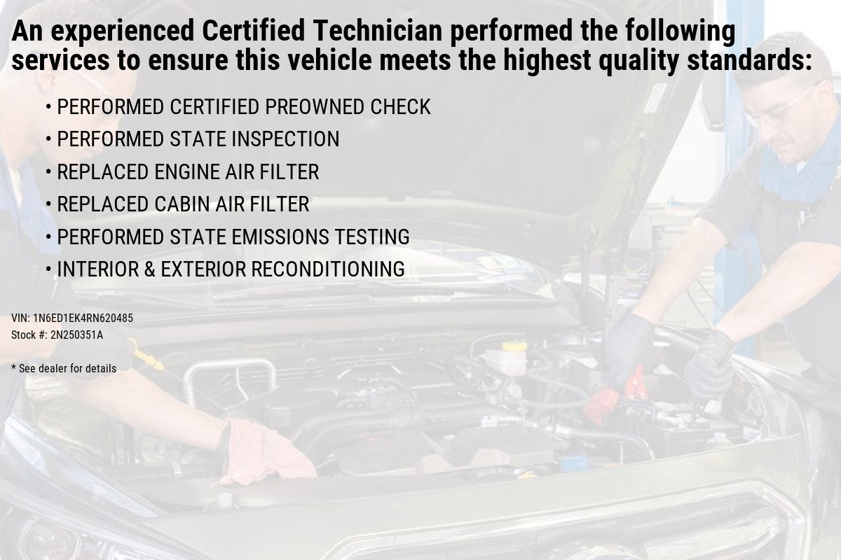 Certified 2024 Nissan Frontier SV with VIN 1N6ED1EK4RN620485 for sale in Wernersville, PA