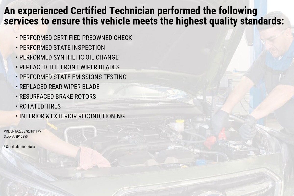 Certified 2024 Nissan Murano SV with VIN 5N1AZ2BS7RC101175 for sale in Wernersville, PA