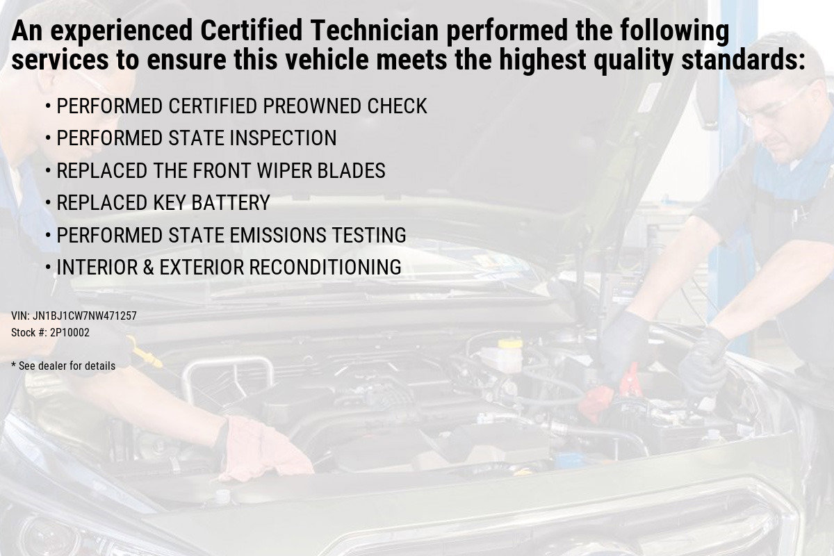 Certified 2022 Nissan Rogue Sport SL with VIN JN1BJ1CW7NW471257 for sale in Wernersville, PA