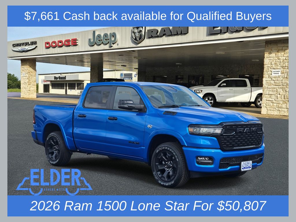New 2026 Ram 1500 LONE STAR CREW CAB 4X4 5'7 BOX