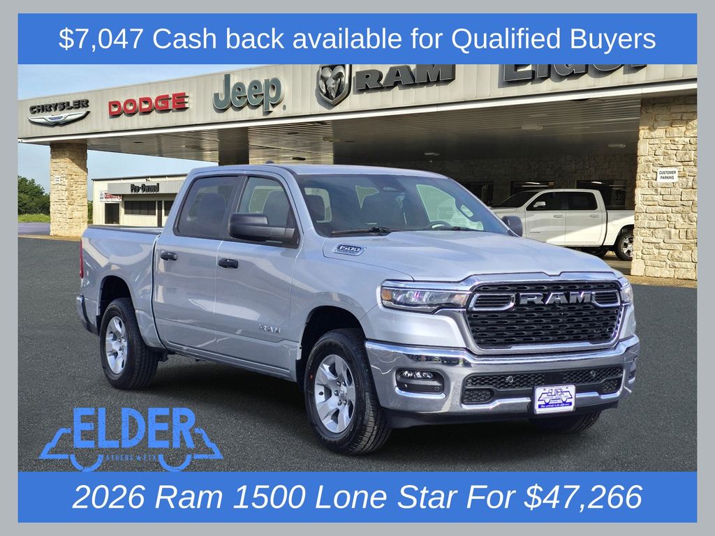 New 2026 Ram 1500 LONE STAR CREW CAB 4X4 5'7 BOX