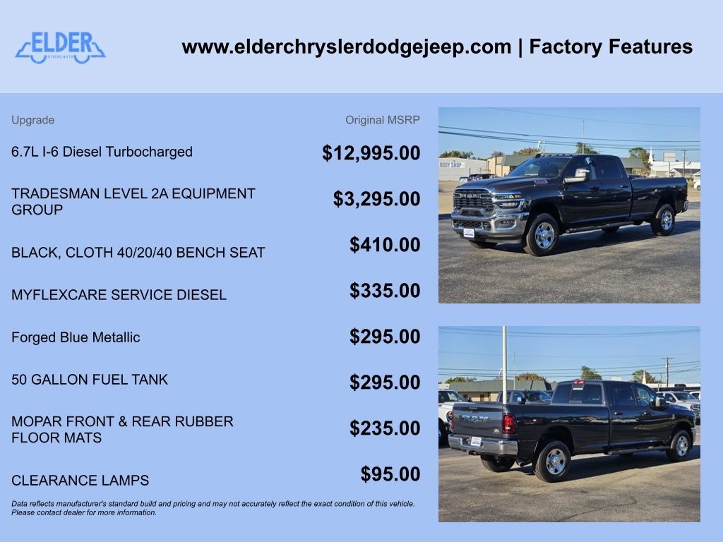 New 2026 Ram 3500 TRADESMAN CREW CAB 4X4 8' BOX Pickup