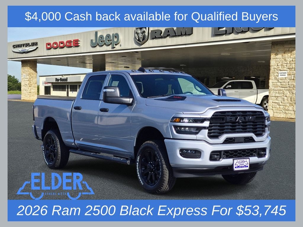 New 2026 Ram 2500 BLACK EXPRESS CREW CAB 4X4 6'4 BOX Pickup