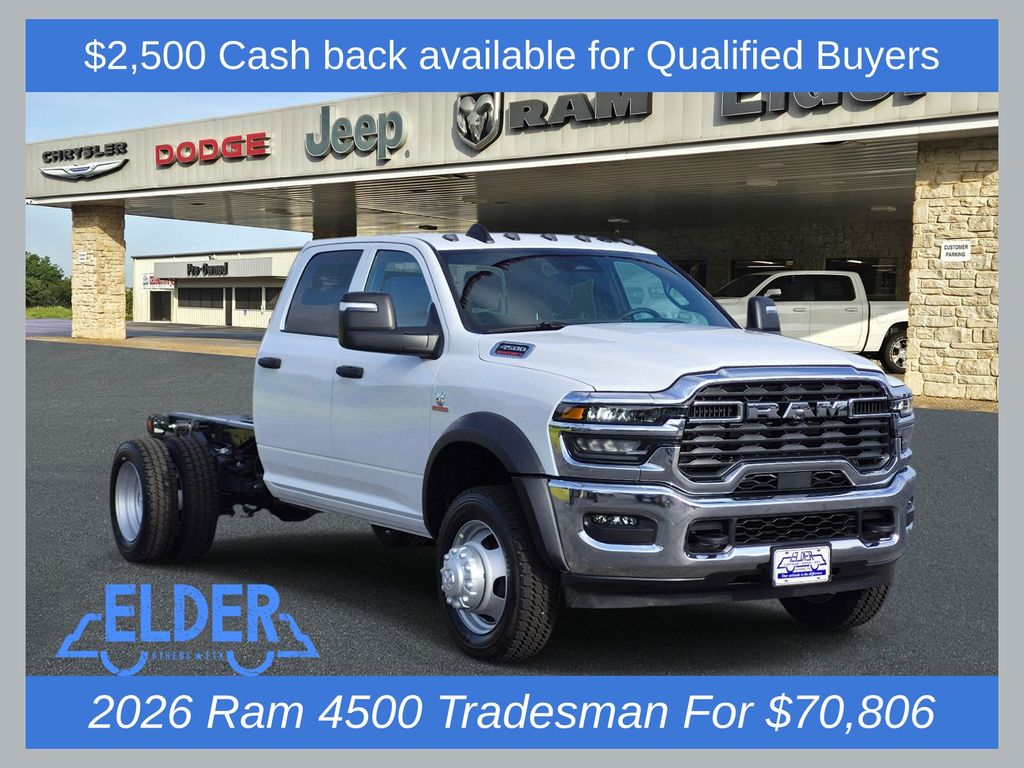 New 2026 Ram 4500HD TRADESMAN CHASSIS CREW CAB 4X4 60' CA