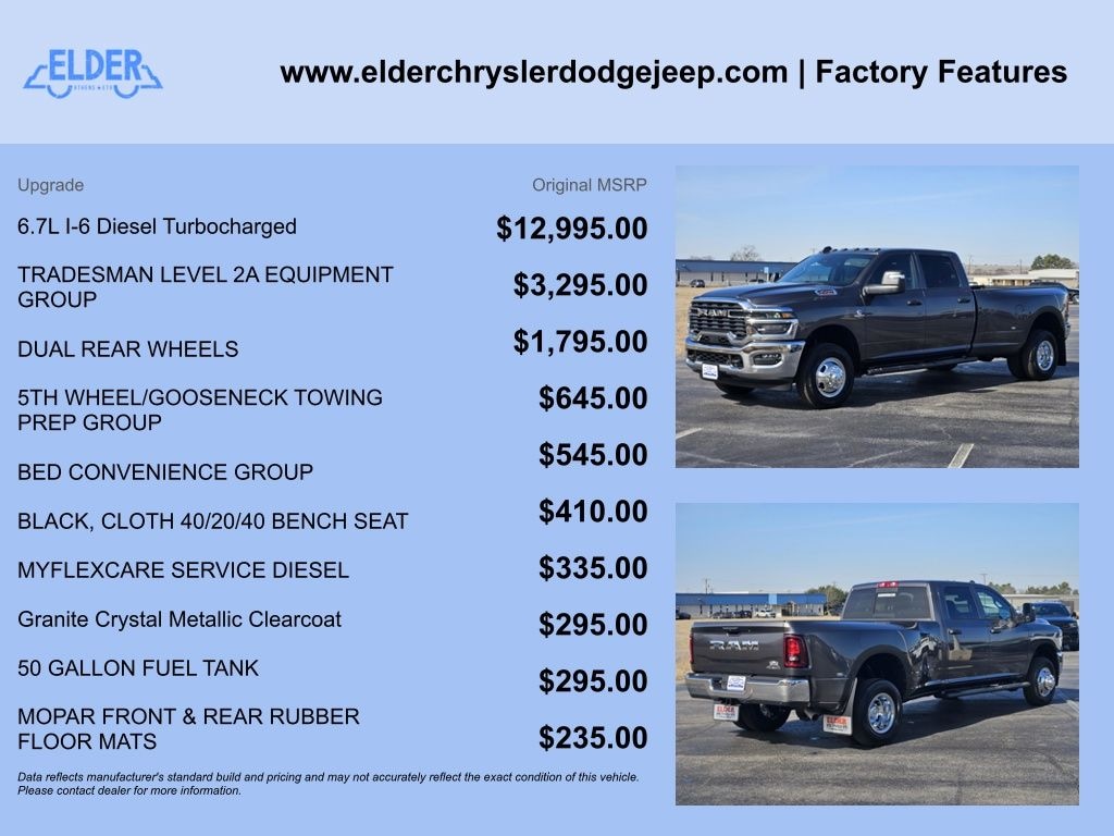 New 2026 Ram 3500 TRADESMAN CREW CAB 4X4 8' BOX Pickup