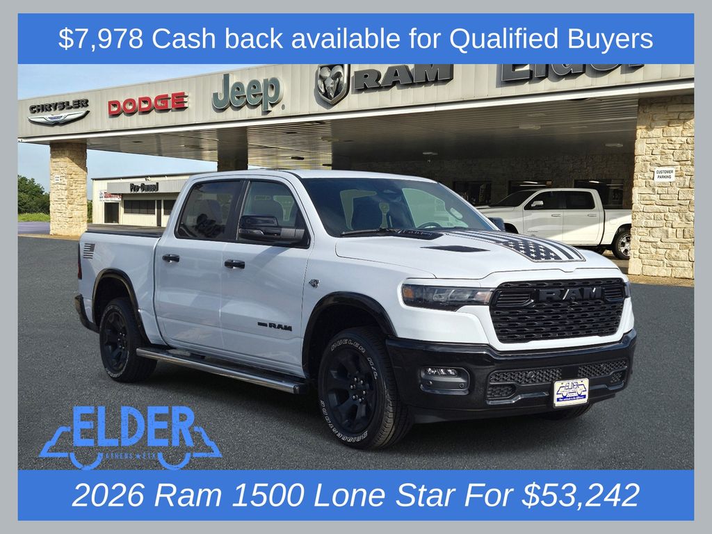 New 2026 Ram 1500 LONE STAR CREW CAB 4X4 5'7 BOX