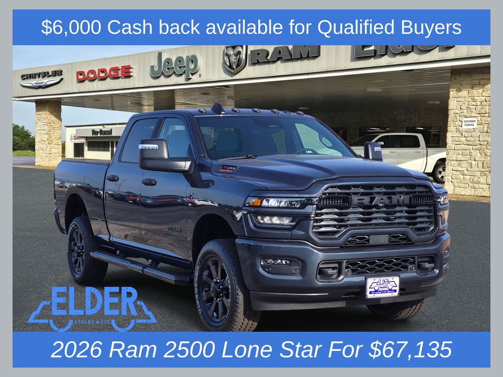 New 2026 Ram 2500 LONE STAR CREW CAB 4X4 6'4 BOX