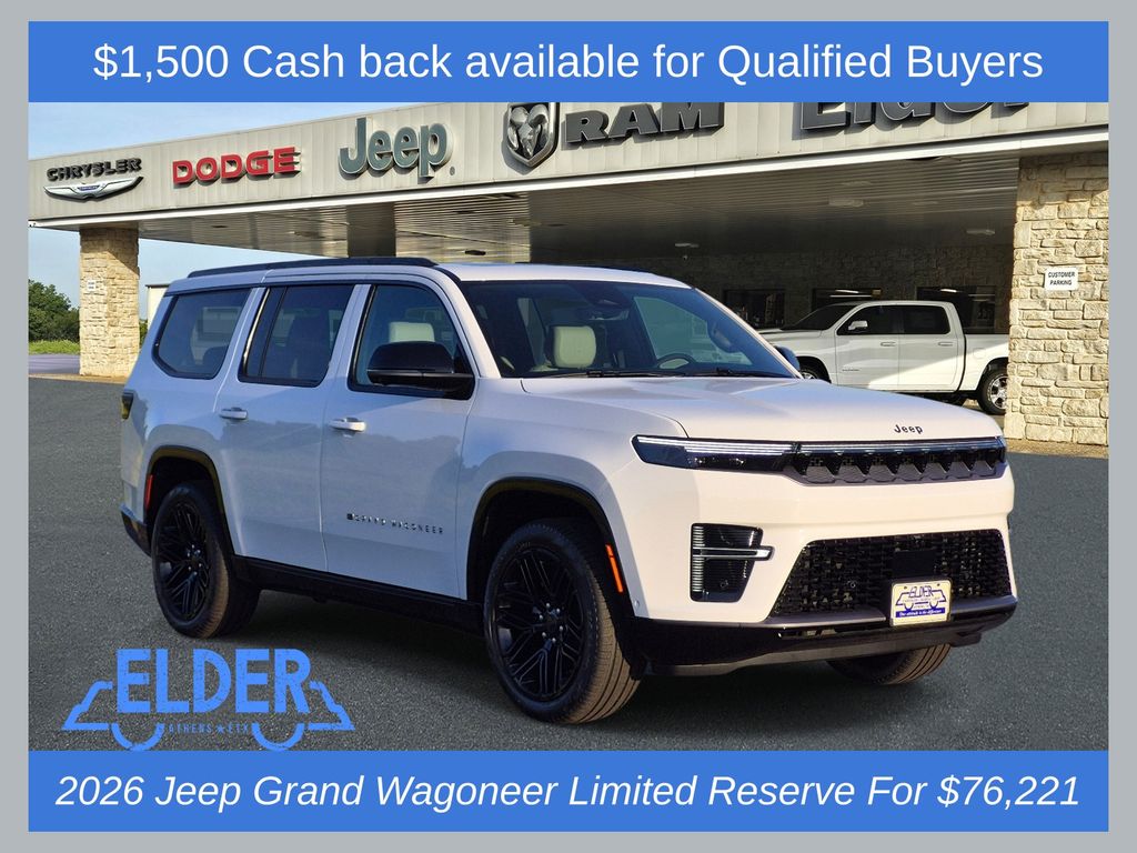 New 2026 Jeep Grand Wagoneer LIMITED RESERVE 4X4