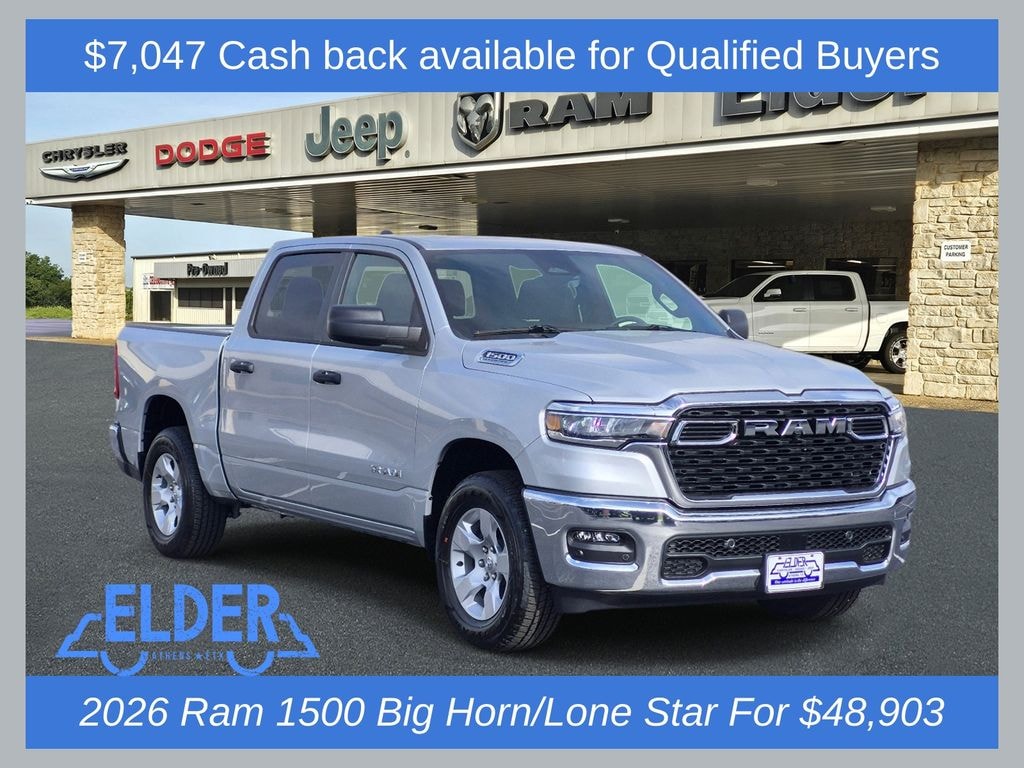 New 2026 Ram 1500 LONE STAR CREW CAB 4X4 5'7 BOX Pickup