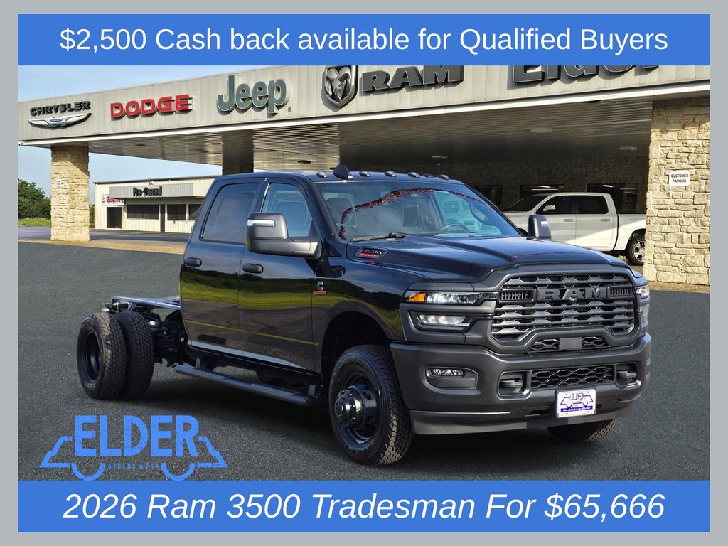 New 2026 Ram 3500 TRADESMAN CREW CAB CHASSIS 4X4 60' CA