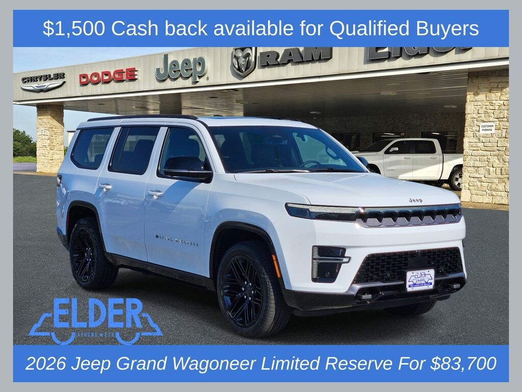 New 2026 Jeep Grand Wagoneer LIMITED RESERVE 4X4 Sport Utility