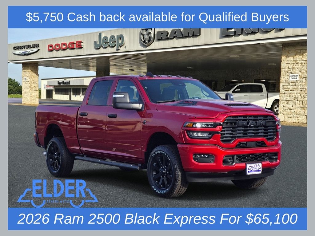 New 2026 Ram 2500 BLACK EXPRESS CREW CAB 4X4 6'4 BOX Pickup