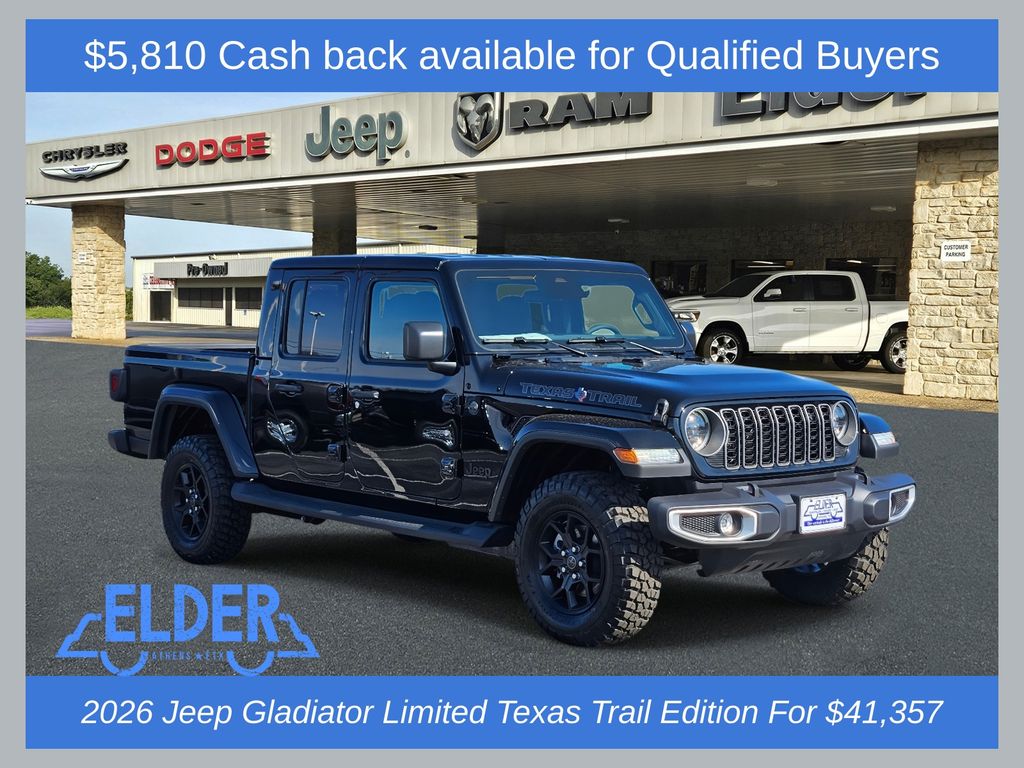 New 2026 Jeep Gladiator TEXAS TRAIL 4X4