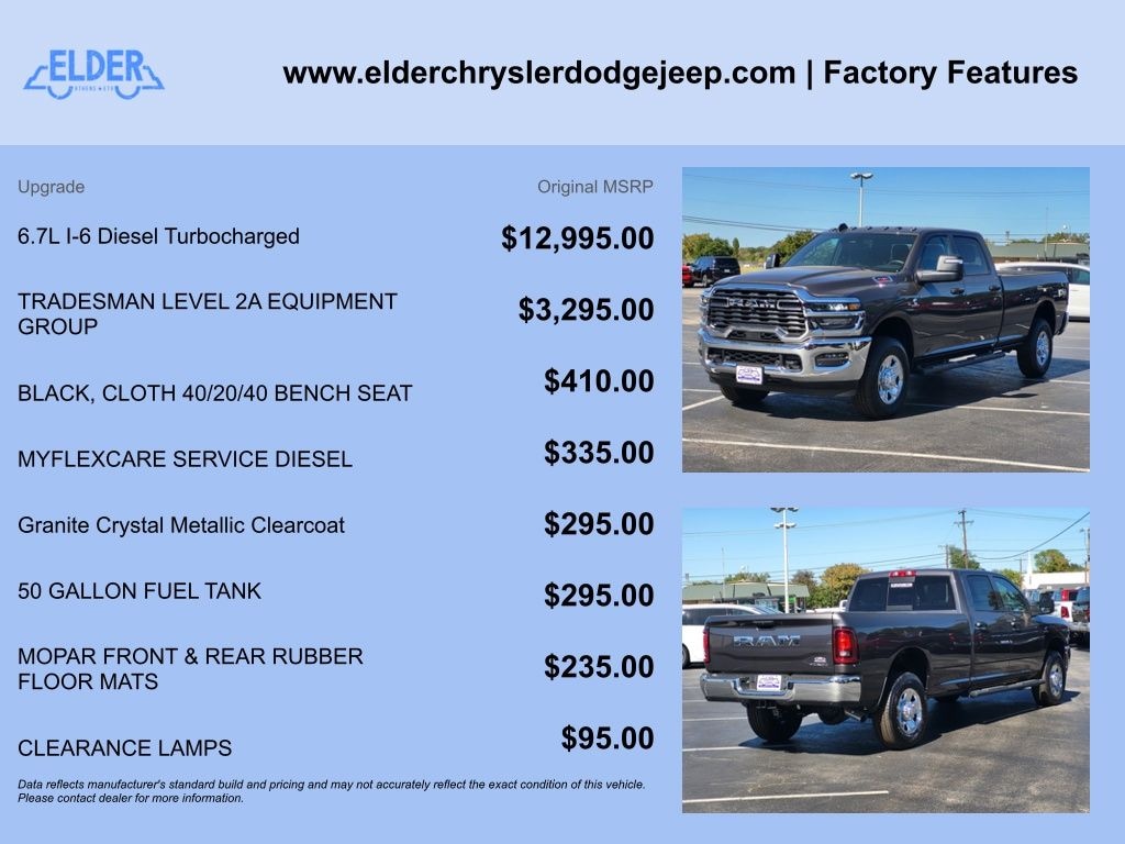 New 2026 Ram 3500 TRADESMAN CREW CAB 4X4 8' BOX Pickup