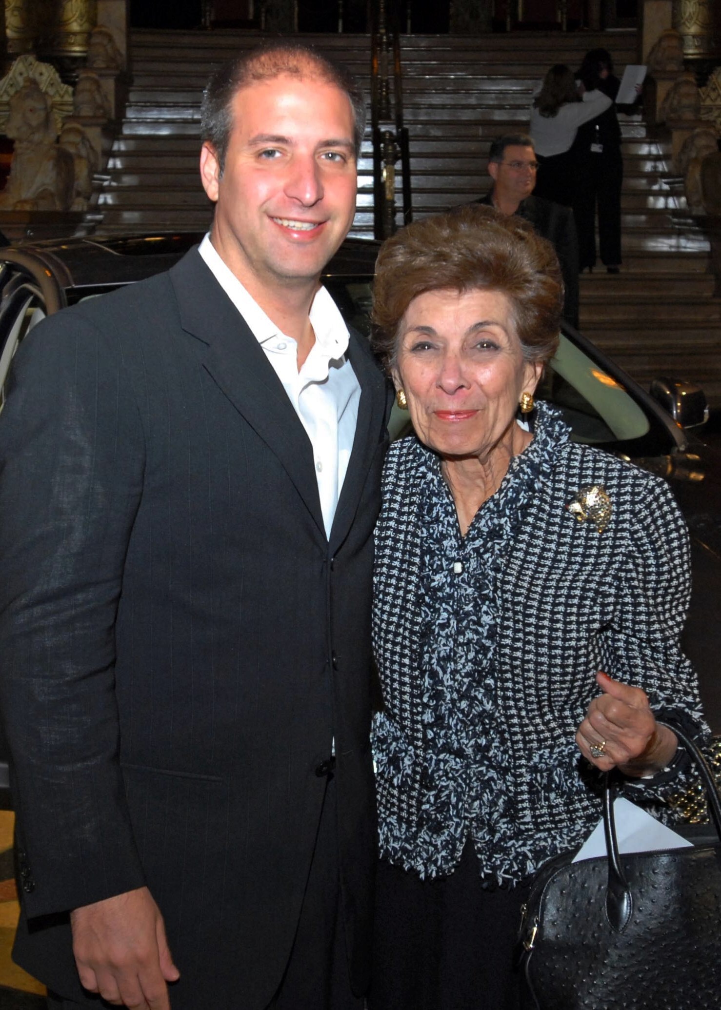 Mrs. Elder and Rob Elder