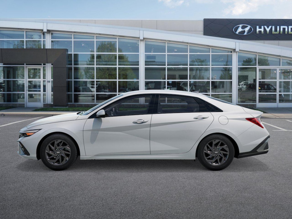 New 2026 Hyundai Elantra Hybrid Blue Sedan