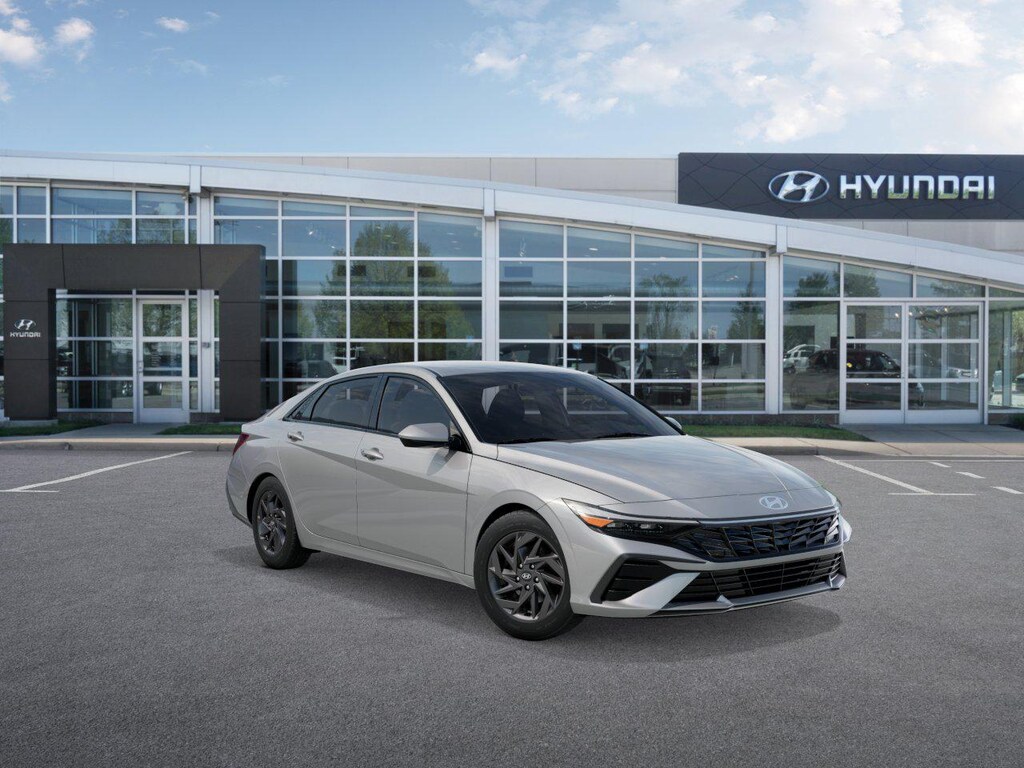 New 2026 Hyundai Elantra Hybrid Blue Sedan