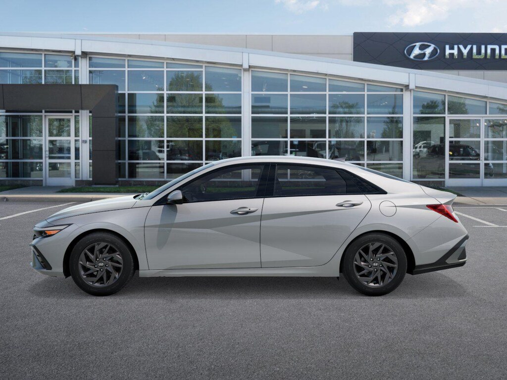 New 2026 Hyundai Elantra Hybrid Blue Sedan