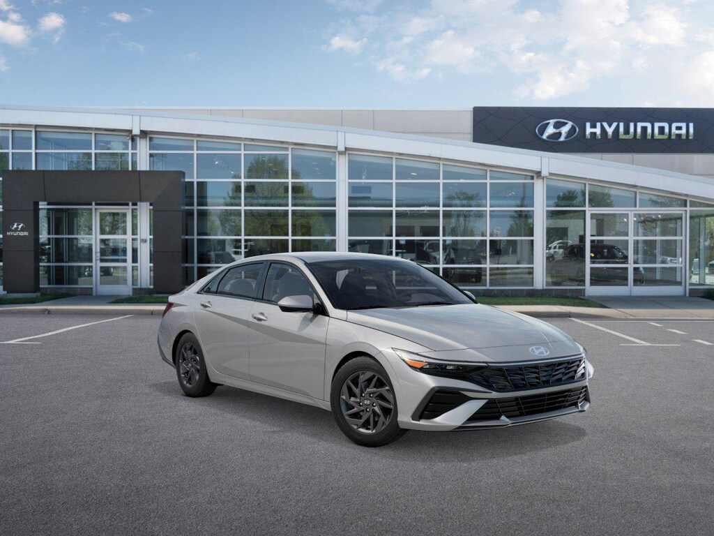 New 2026 Hyundai Elantra Hybrid Blue Sedan