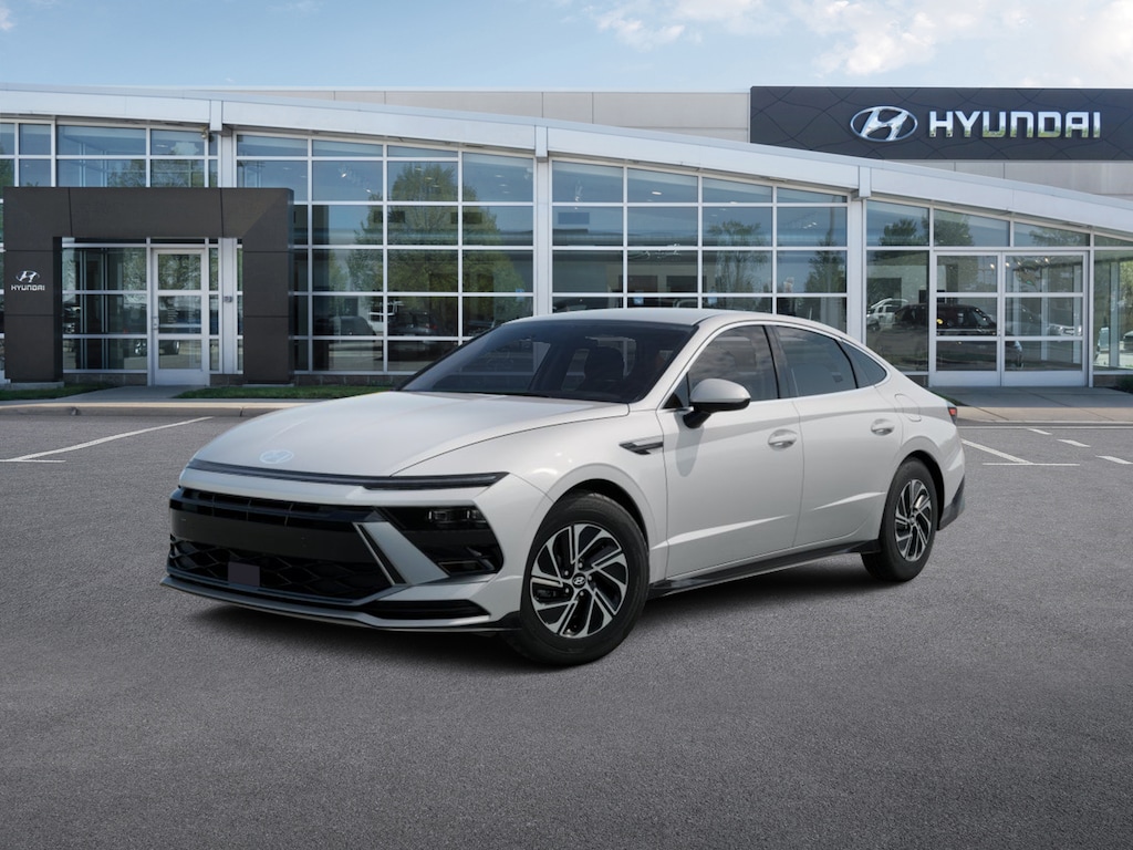 New 2026 Hyundai Sonata Hybrid Blue Sedan