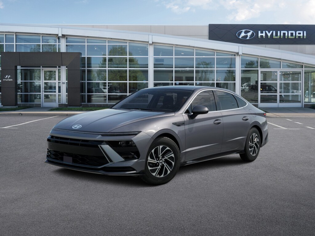 New 2026 Hyundai Sonata Hybrid Blue Sedan